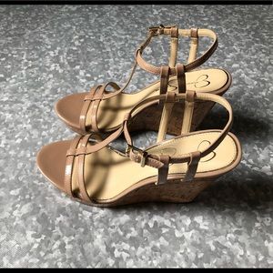 NWOB Jessica Simpson Jardina Strappy Wedge - 10M